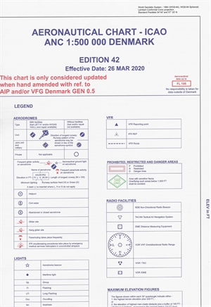 Danmark, ICAO 1:500.000, foldet 2020