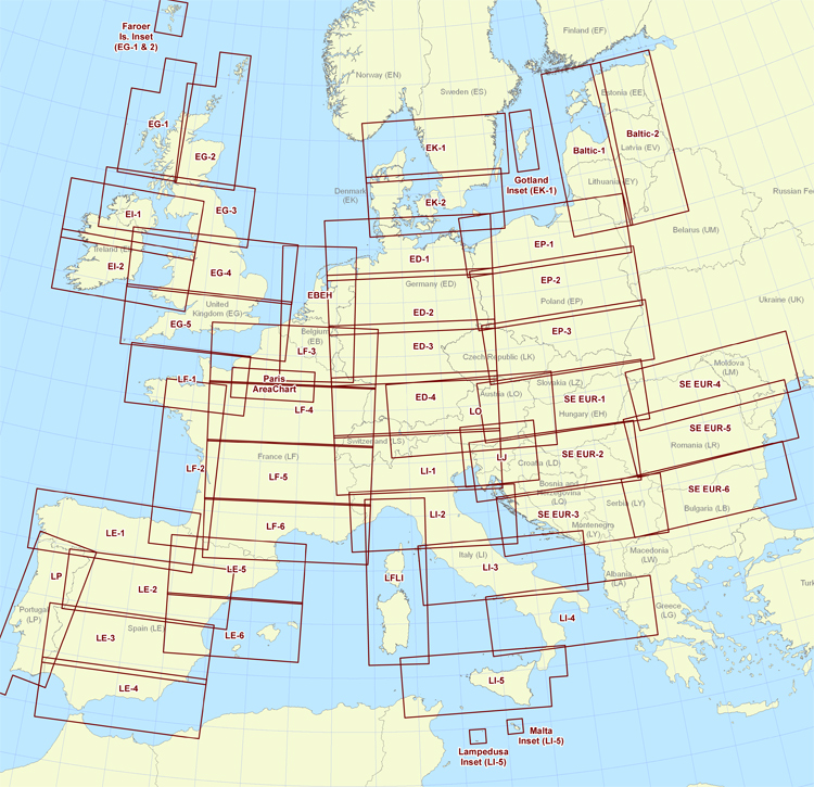 Coverage Jeppesen VFR+GPS Charts